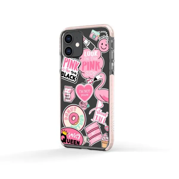 iPhone Case - Cute Pink Badges