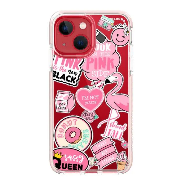 iPhone Case - Cute Pink Badges