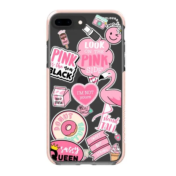 iPhone Case - Cute Pink Badges