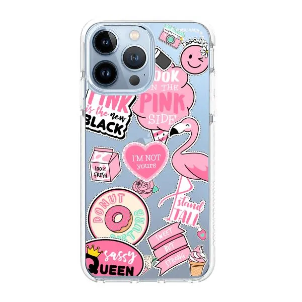 iPhone Case - Cute Pink Badges