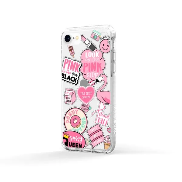 iPhone Case - Cute Pink Badges