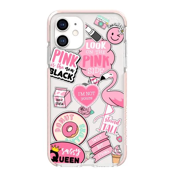 iPhone Case - Cute Pink Badges