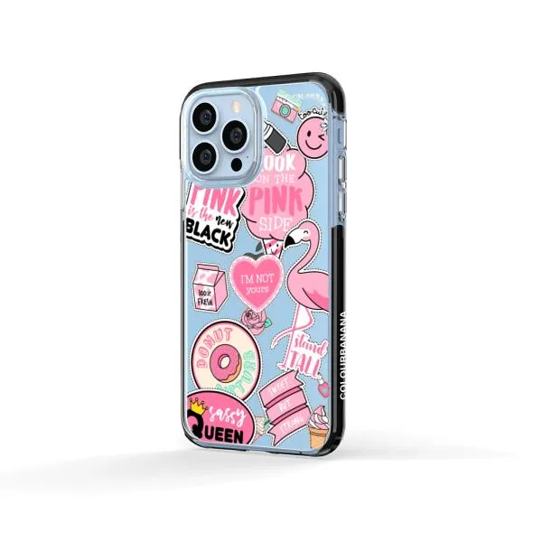 iPhone Case - Cute Pink Badges