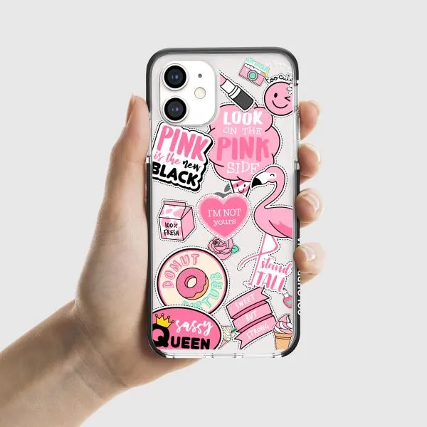 iPhone Case - Cute Pink Badges