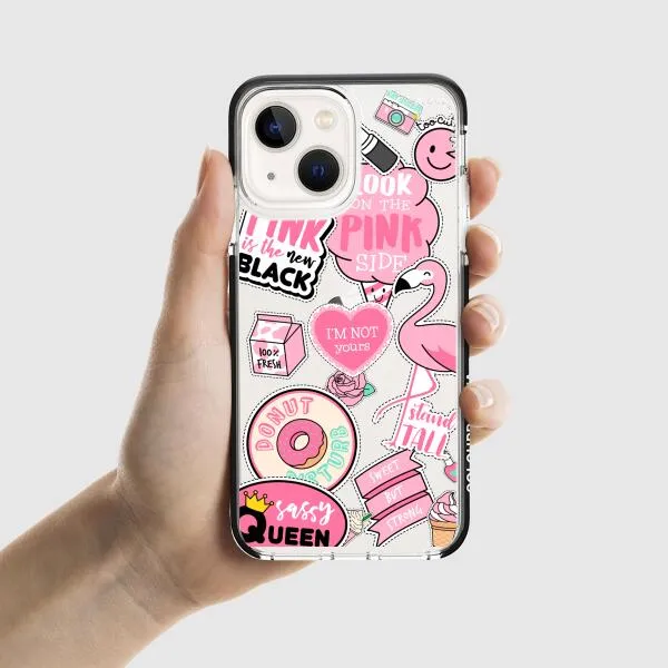 iPhone Case - Cute Pink Badges