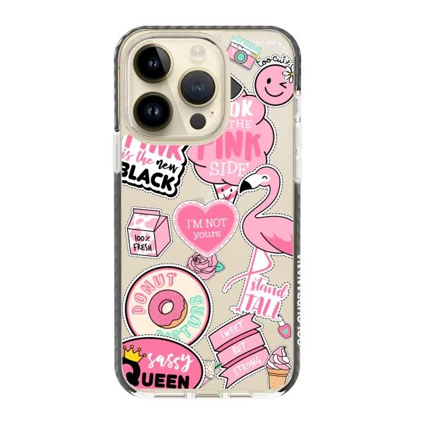 iPhone Case - Cute Pink Badges