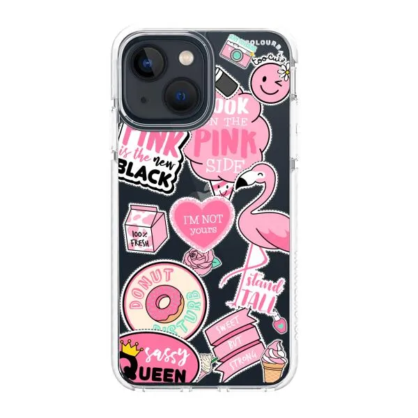 iPhone Case - Cute Pink Badges