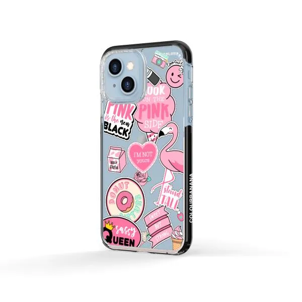 iPhone Case - Cute Pink Badges