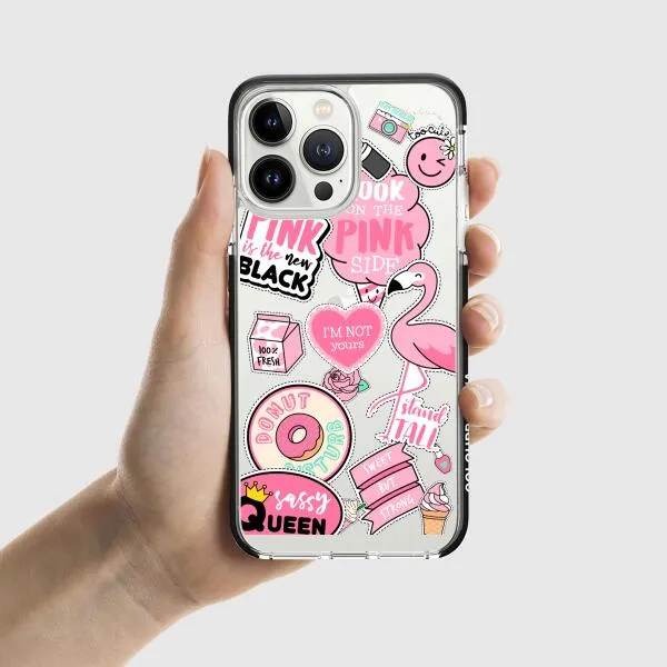 iPhone Case - Cute Pink Badges