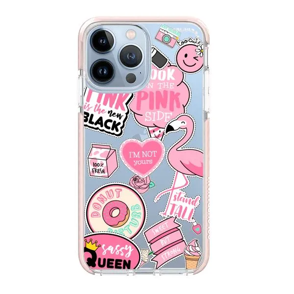 iPhone Case - Cute Pink Badges