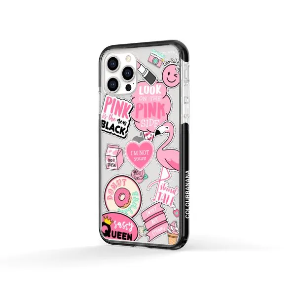 iPhone Case - Cute Pink Badges