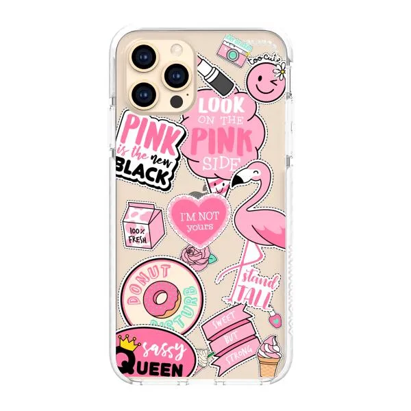 iPhone Case - Cute Pink Badges