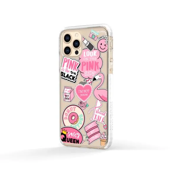 iPhone Case - Cute Pink Badges