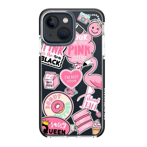 iPhone Case - Cute Pink Badges