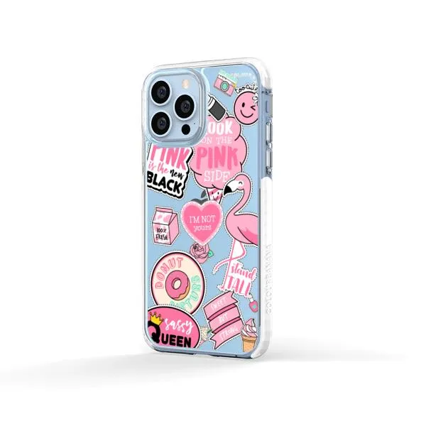 iPhone Case - Cute Pink Badges