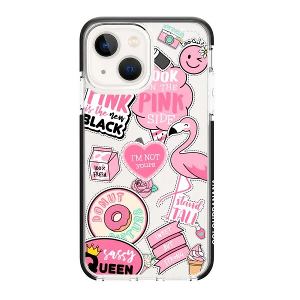 iPhone Case - Cute Pink Badges