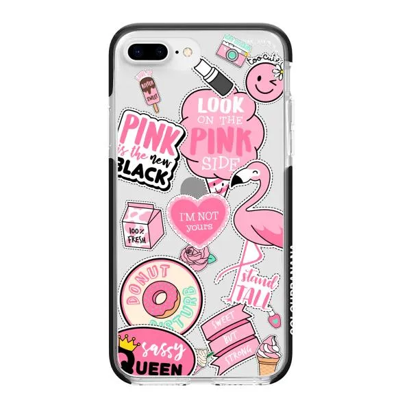 iPhone Case - Cute Pink Badges