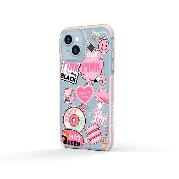 iPhone Case - Cute Pink Badges