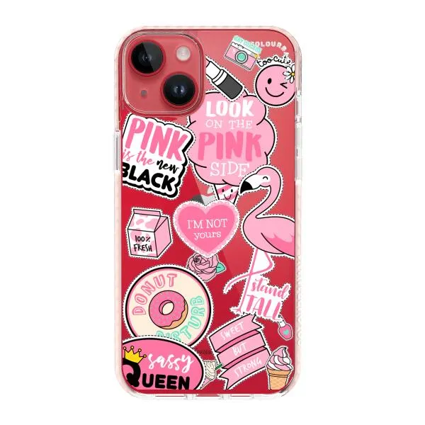 iPhone Case - Cute Pink Badges