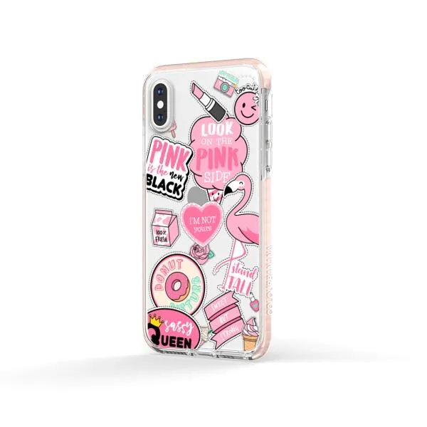 iPhone Case - Cute Pink Badges