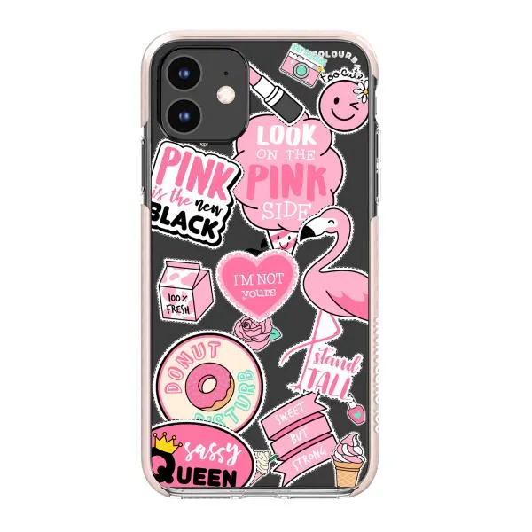 iPhone Case - Cute Pink Badges