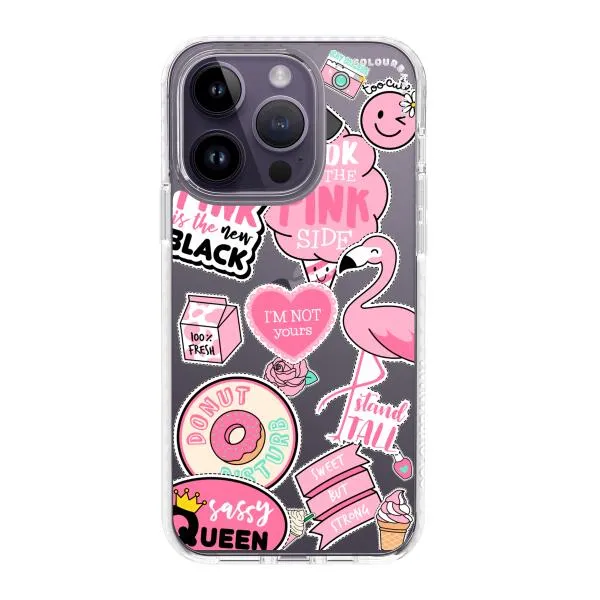 iPhone Case - Cute Pink Badges