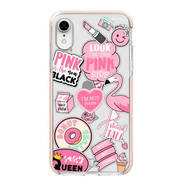 iPhone Case - Cute Pink Badges