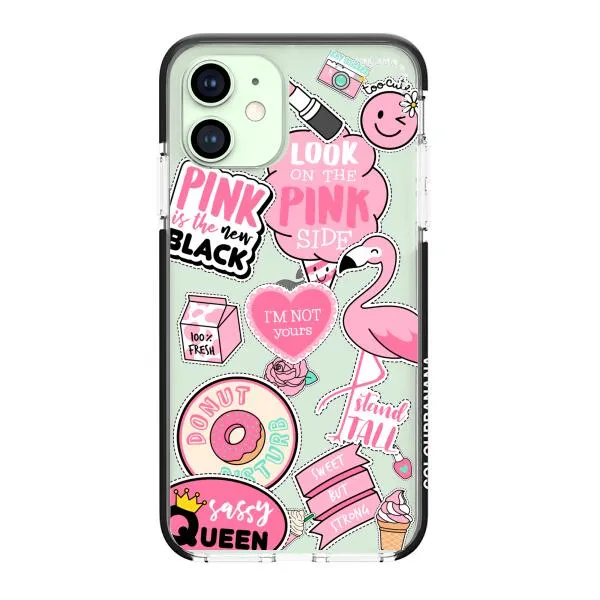 iPhone Case - Cute Pink Badges