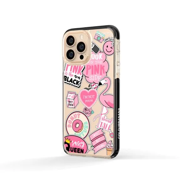 iPhone Case - Cute Pink Badges