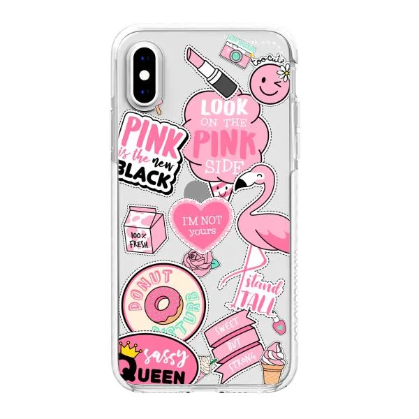 iPhone Case - Cute Pink Badges