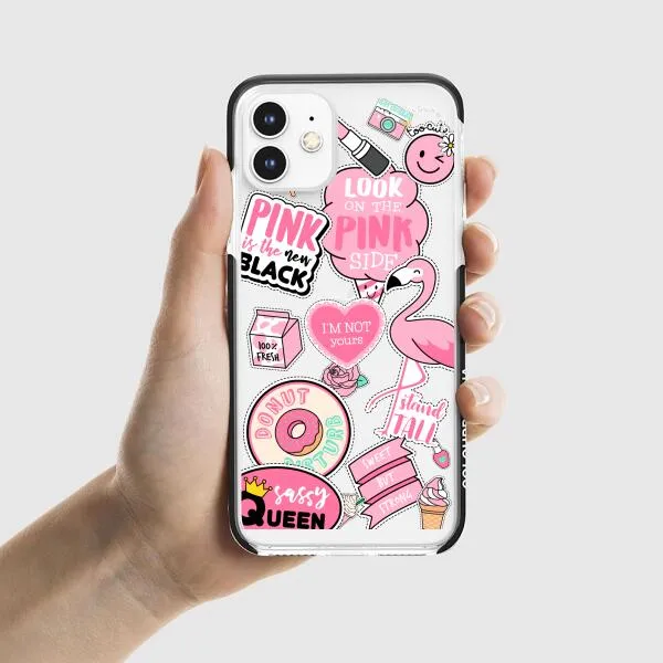 iPhone Case - Cute Pink Badges