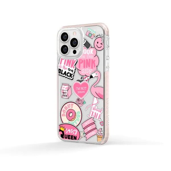 iPhone Case - Cute Pink Badges