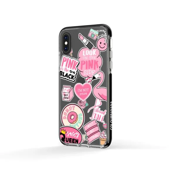 iPhone Case - Cute Pink Badges