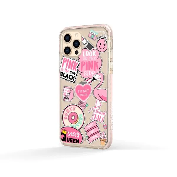 iPhone Case - Cute Pink Badges