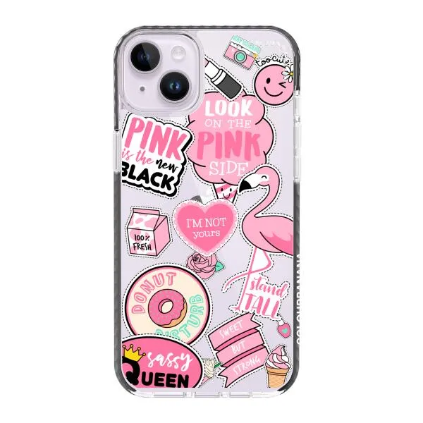 iPhone Case - Cute Pink Badges