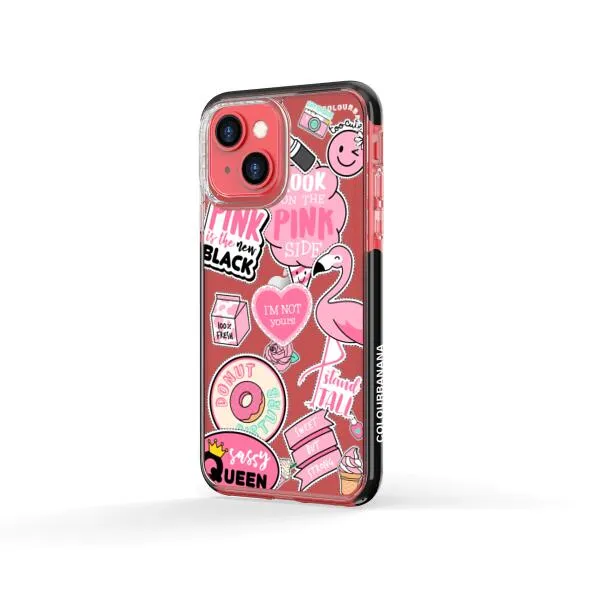 iPhone Case - Cute Pink Badges