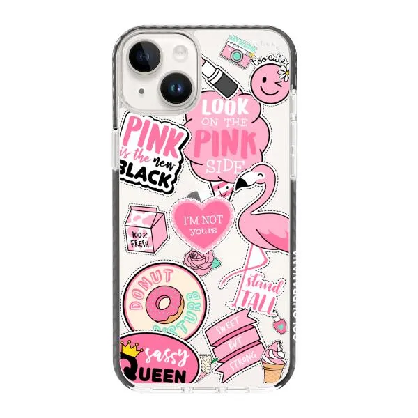 iPhone Case - Cute Pink Badges