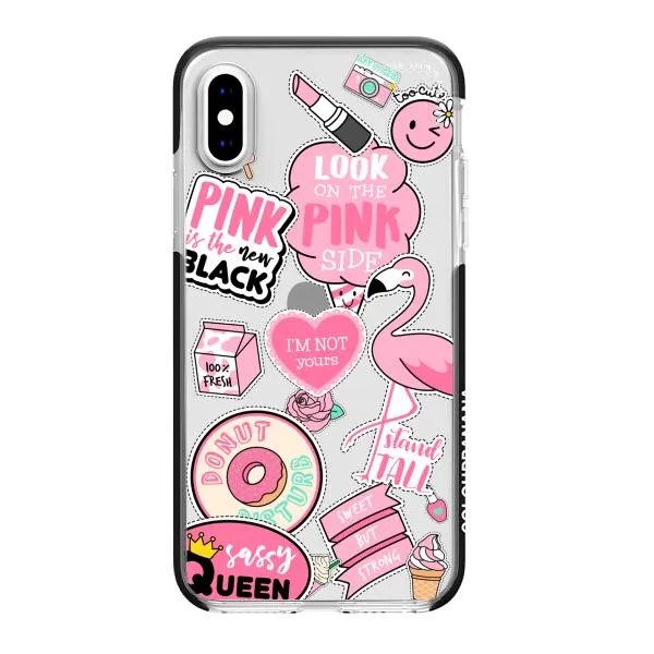 iPhone Case - Cute Pink Badges