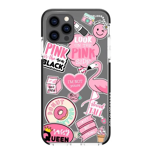 iPhone Case - Cute Pink Badges