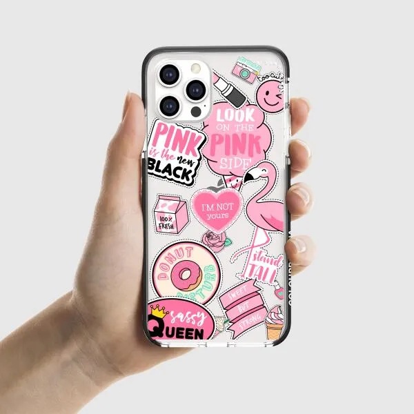 iPhone Case - Cute Pink Badges