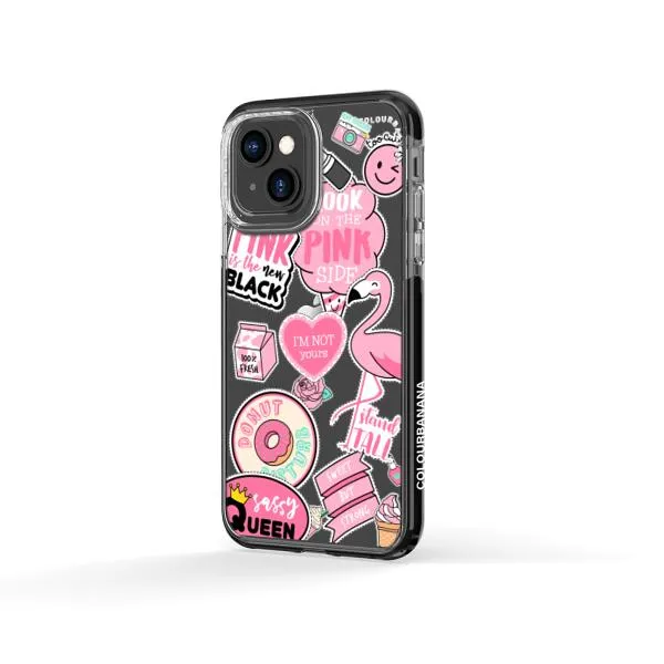 iPhone Case - Cute Pink Badges