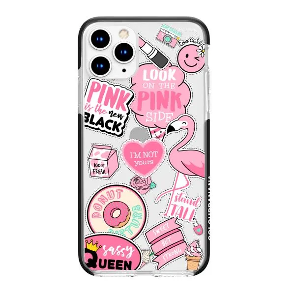 iPhone Case - Cute Pink Badges