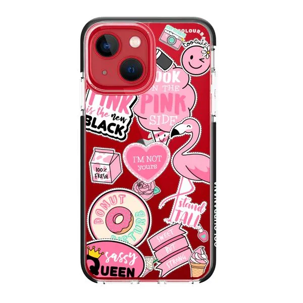 iPhone Case - Cute Pink Badges