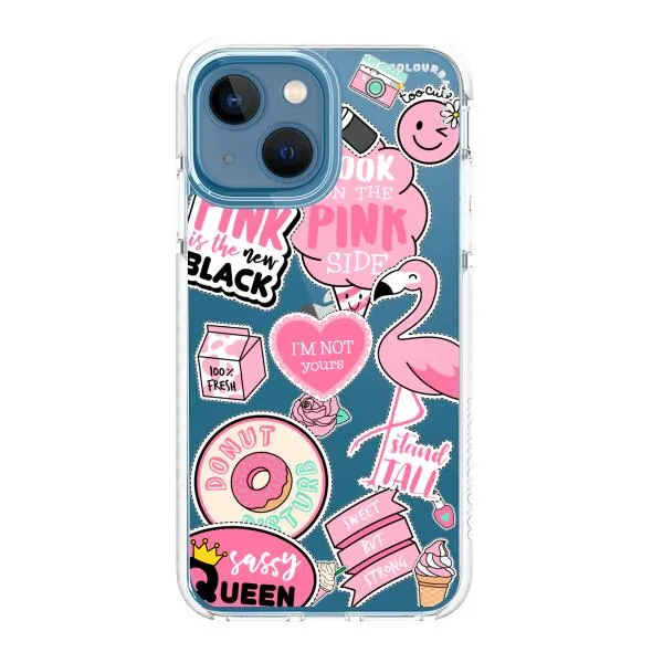 iPhone Case - Cute Pink Badges