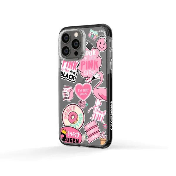 iPhone Case - Cute Pink Badges