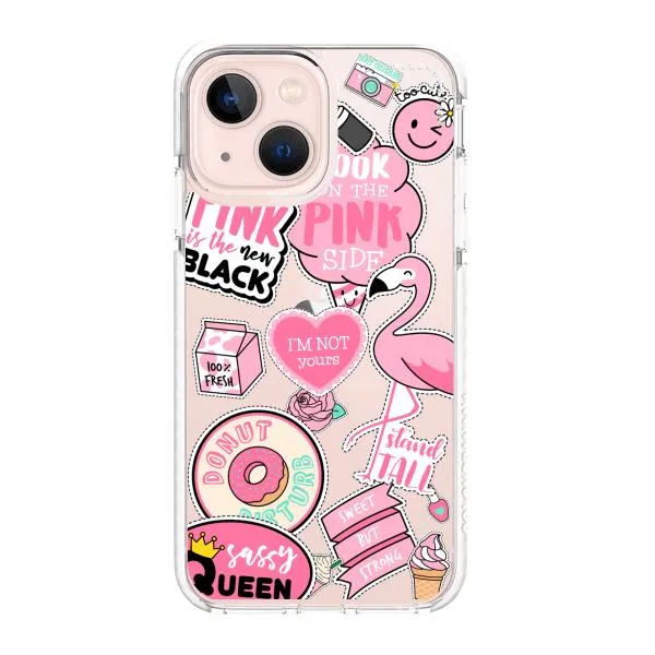 iPhone Case - Cute Pink Badges