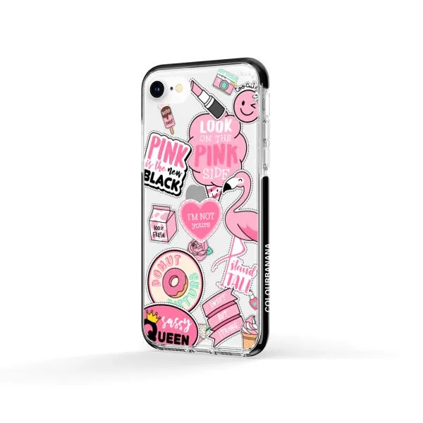 iPhone Case - Cute Pink Badges