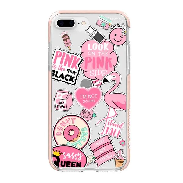 iPhone Case - Cute Pink Badges