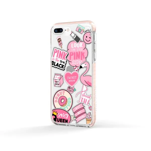 iPhone Case - Cute Pink Badges