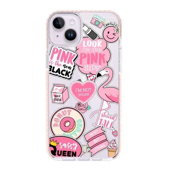 iPhone Case - Cute Pink Badges